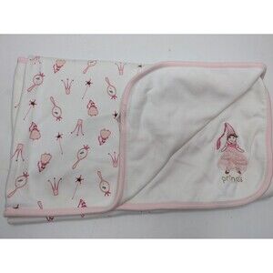 Gymboree PINK PRINCESS Summer 2005 Receiving Baby Blanket Cotton Crown Vintage